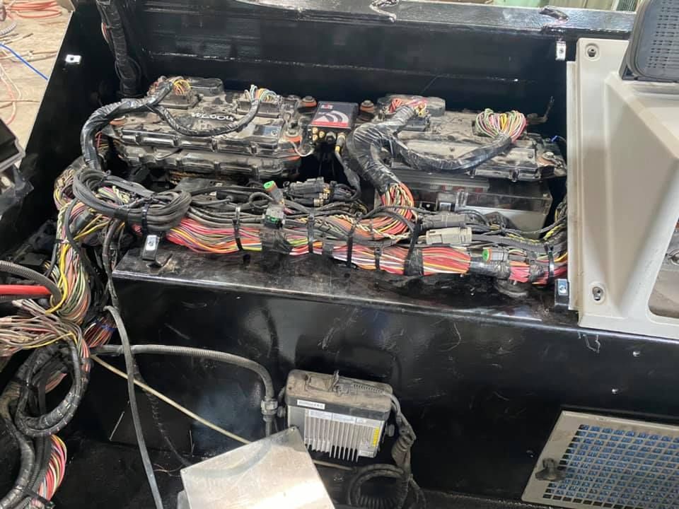 A Dirty Electrical Box With A Lot Of Wires Coming Out Of It — Gillies Enterprises Pty Ltd In Moree, NSW