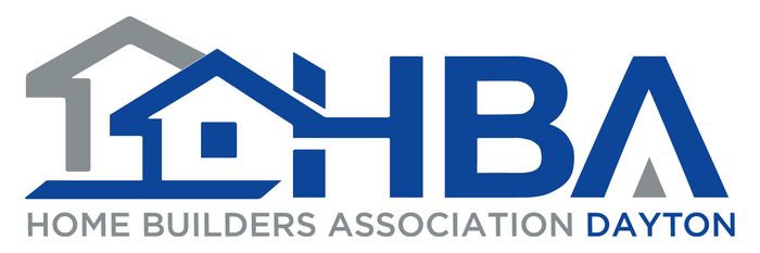 Home Builders Association Dayton logo with blue house icon and gray text