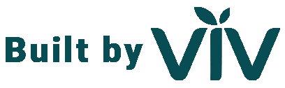 Built by VIV logo in teal and white