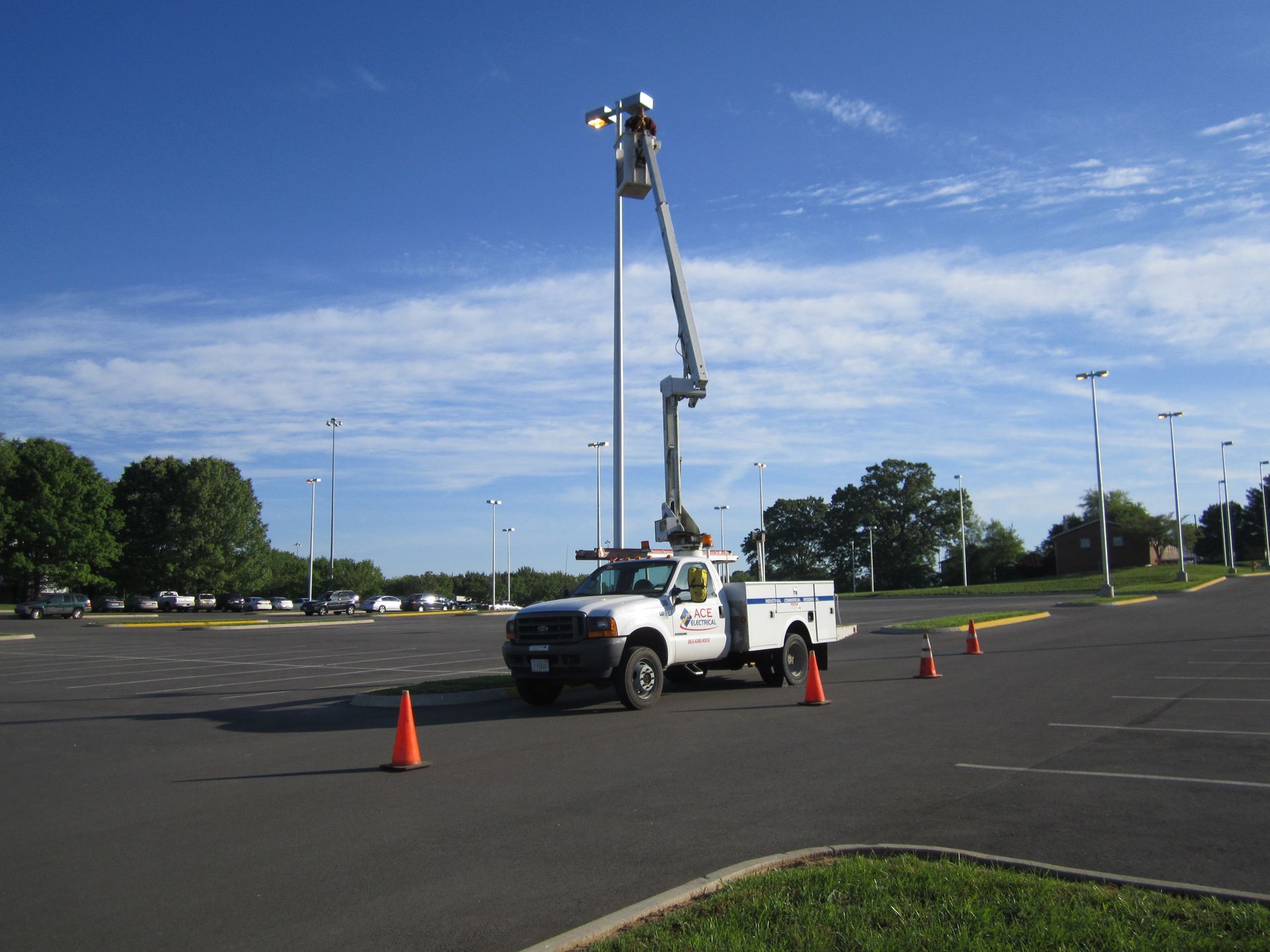 Bucket Truck Services — Knoxville, TN — Ace Electric Service