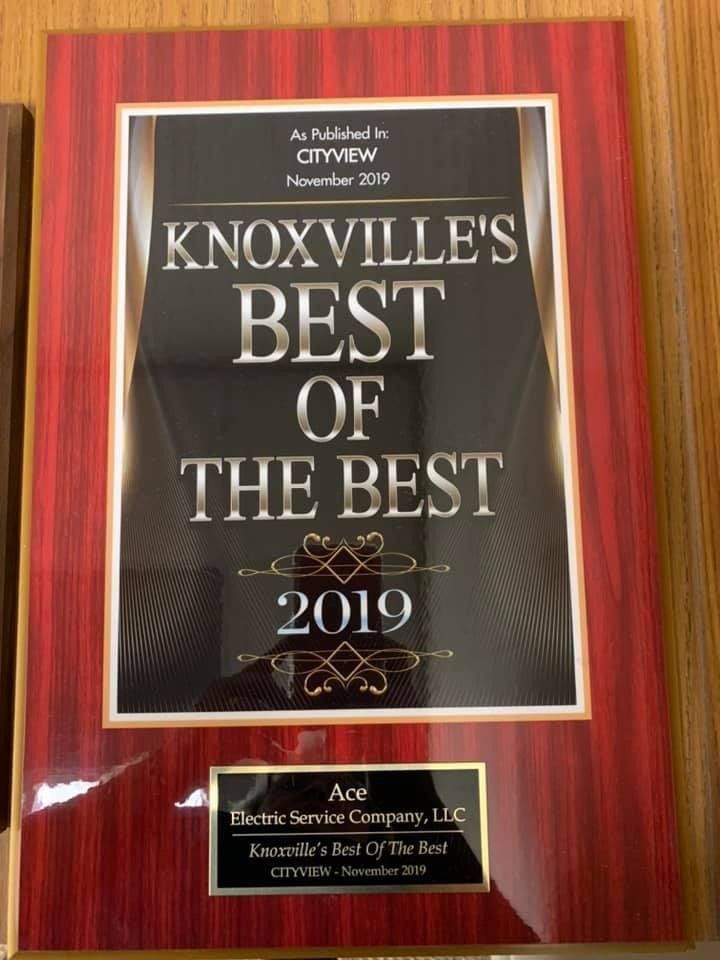Knoxville's Best of the Best Award — Knoxville, TN — Ace Electric Service
