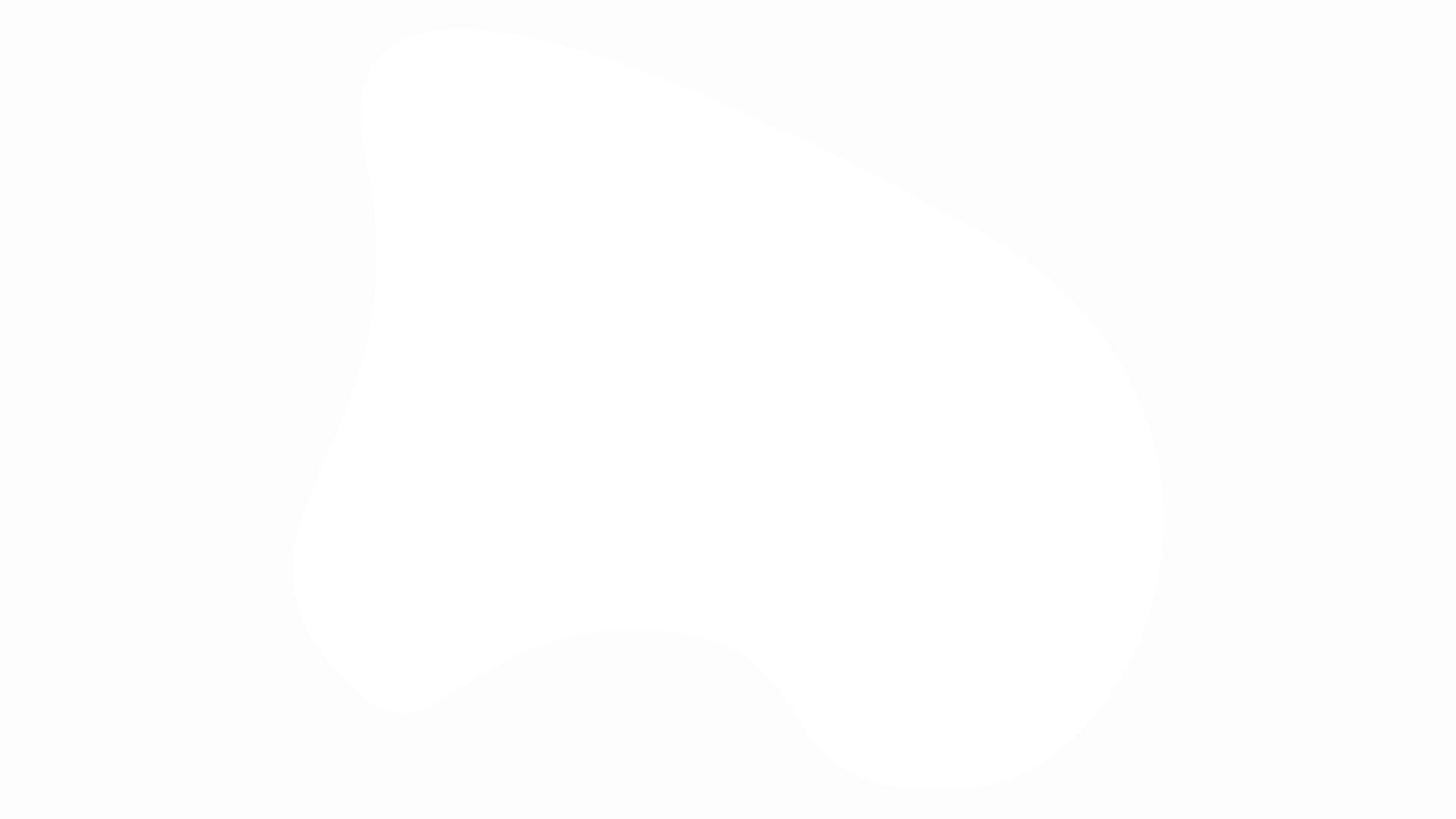 Mostly white blank screen with a faint circular outline in the center.
