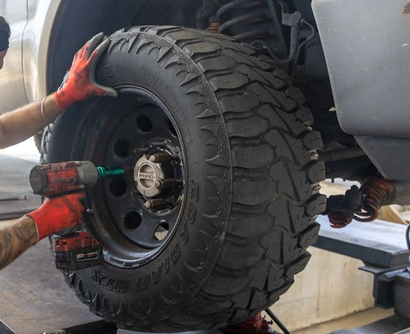 Tire Installation at Wheel Alignment at Weber Wheel Alignment in West Palm Beach, FL