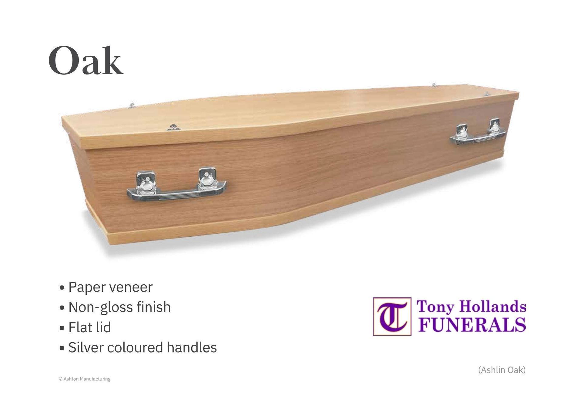 A picture of a MDF Coffin, With wooden look, cost effective
