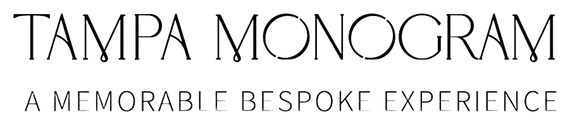 Tampa Monogram logo with the tagline “A Memorable Bespoke Experience”