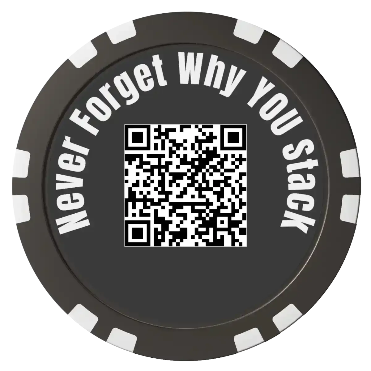 Stack or Starve Silver Supporter Poker Chip Bundle (Limited)