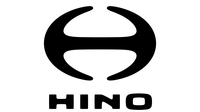 Hino logo in black with stylized emblem above the word HINO
