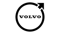 Volvo logo: black circle with arrow and the word “VOLVO” inside on a white background