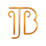 Orange stylized “JB” monogram logo on a white background