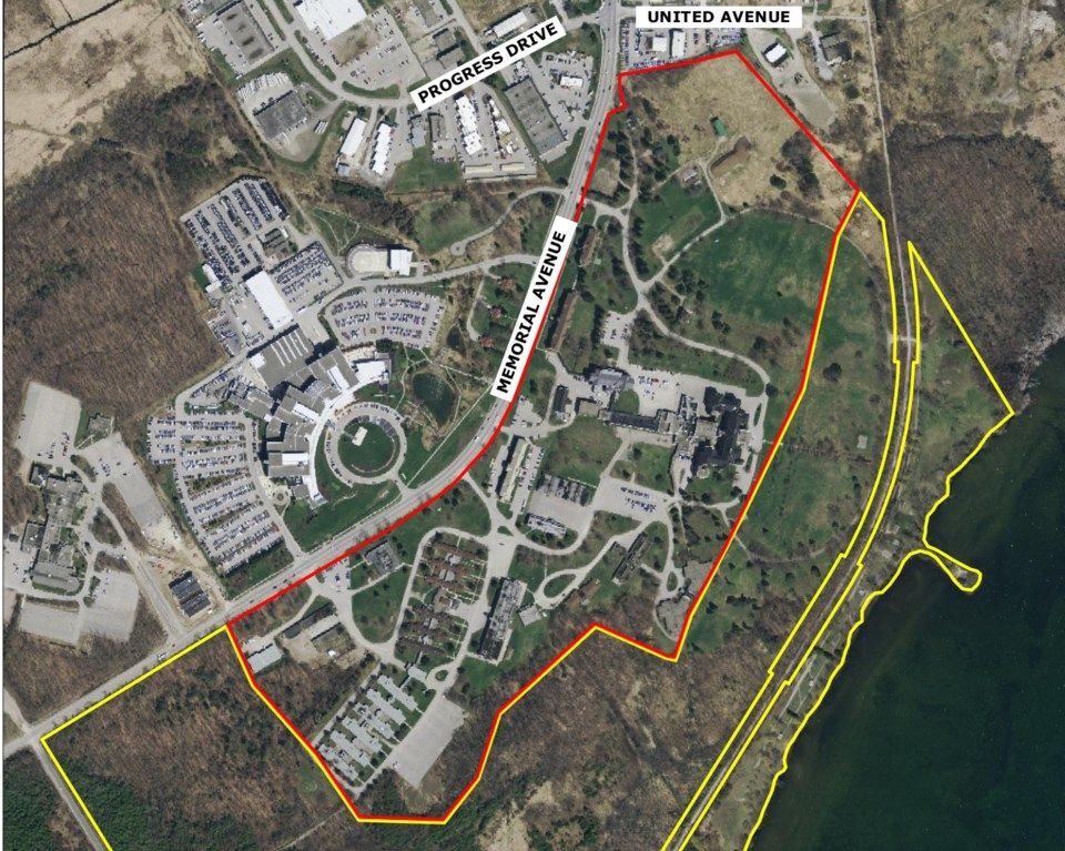 A map shows part of the former Huronia Regional Centre site.