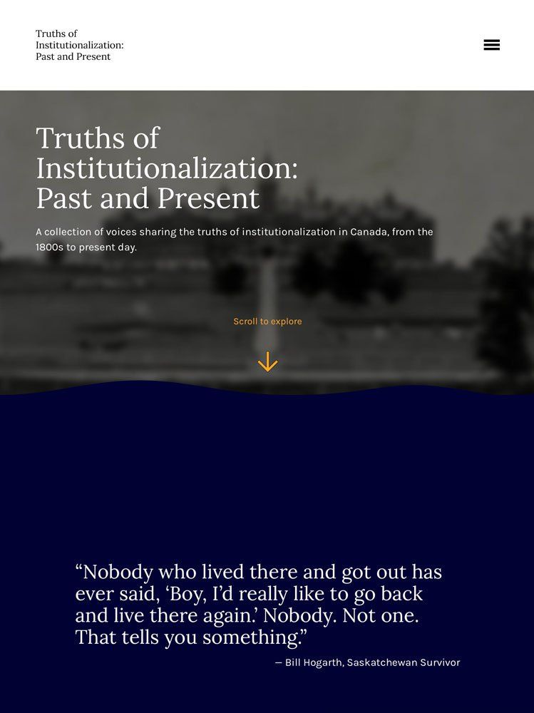 Truths of Institutionalization: Past and Present
