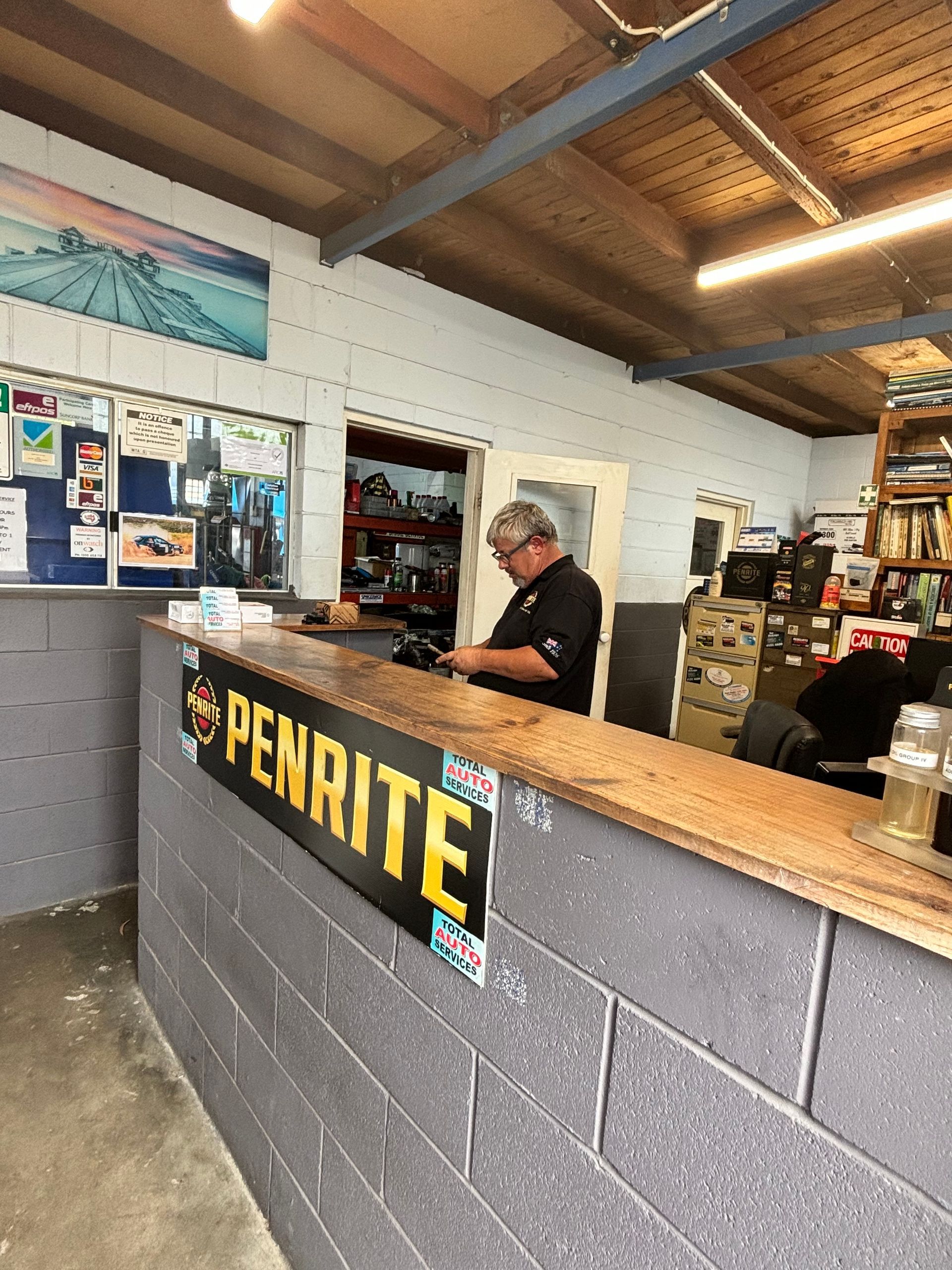 Indoor Permit Office Counter — Total Auto Service In Caloundra West, QLD