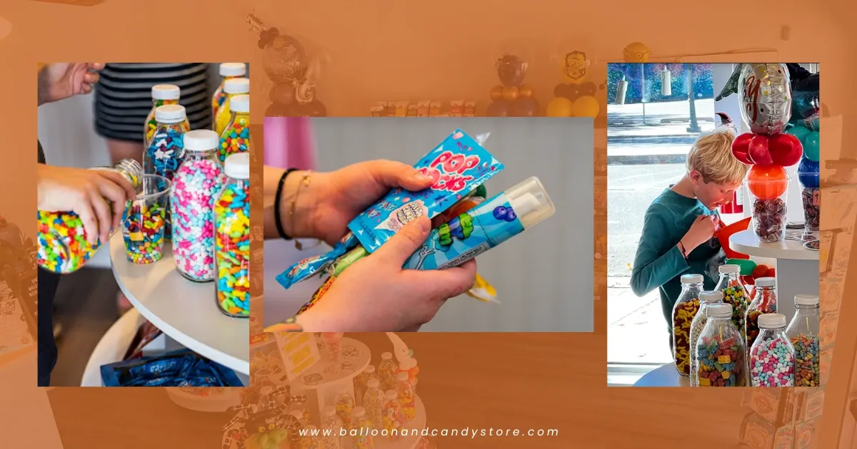 going to a candy store as fun things to do with kids near me