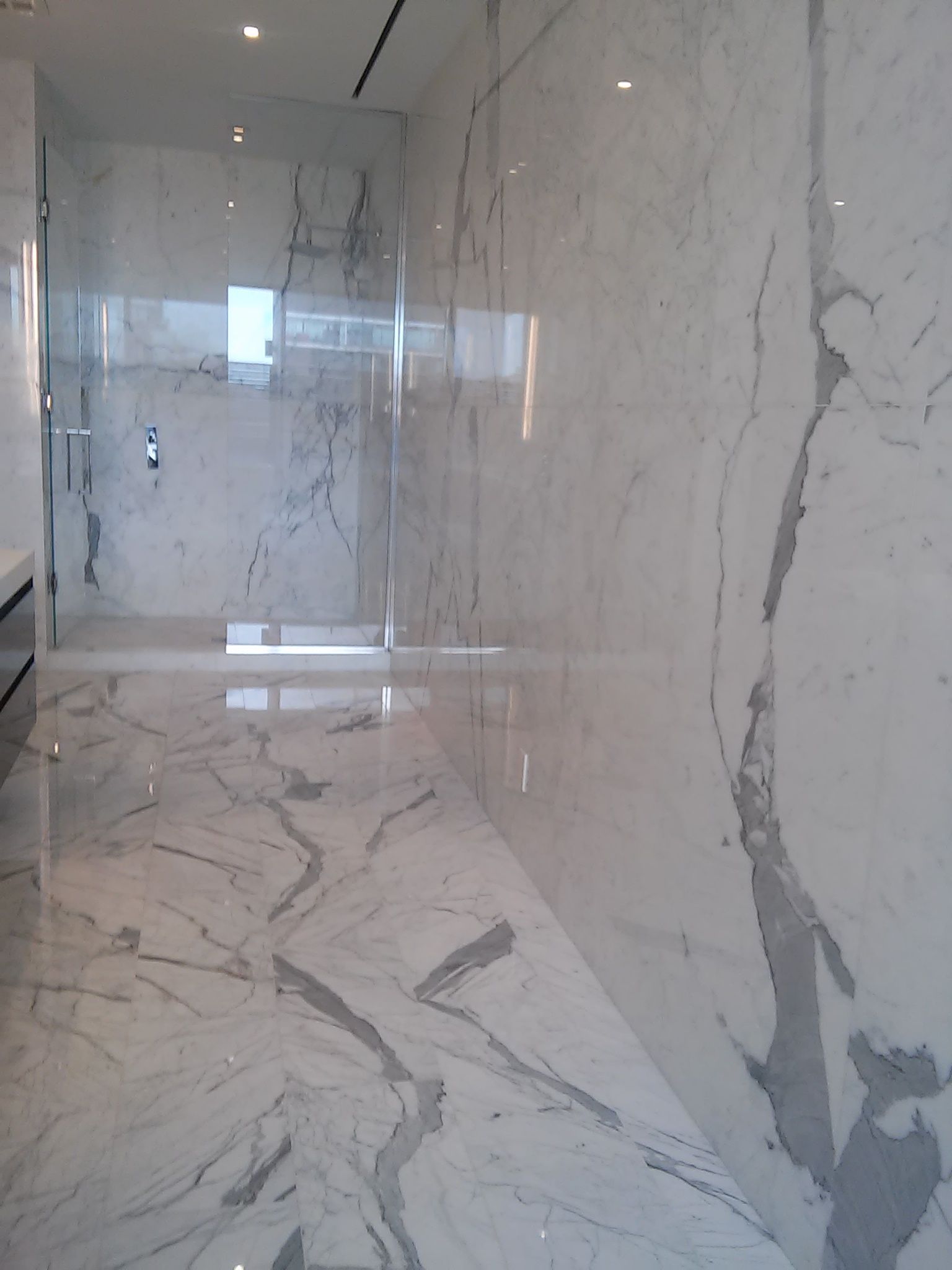 marble shower