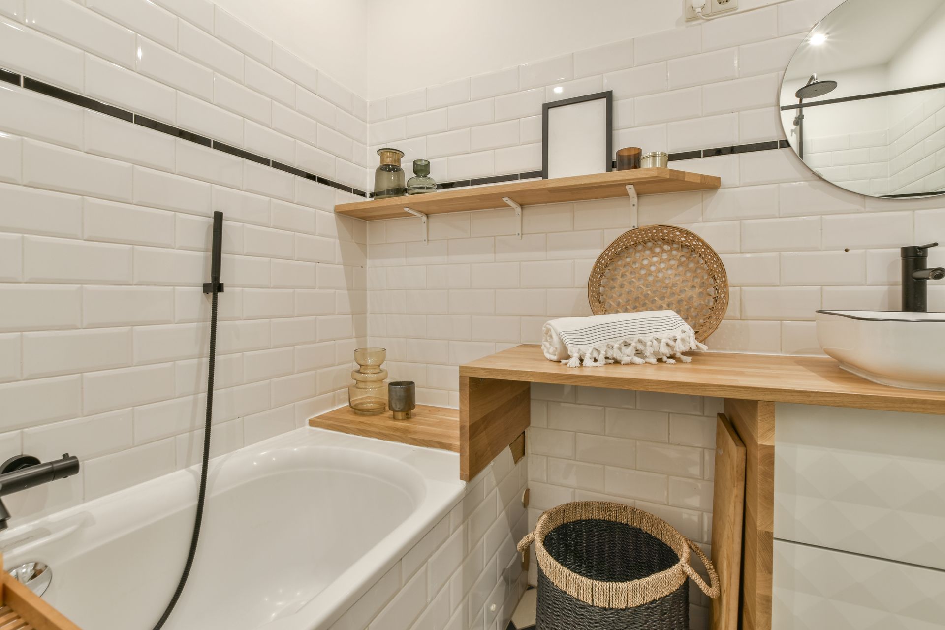 bathroom with tiles