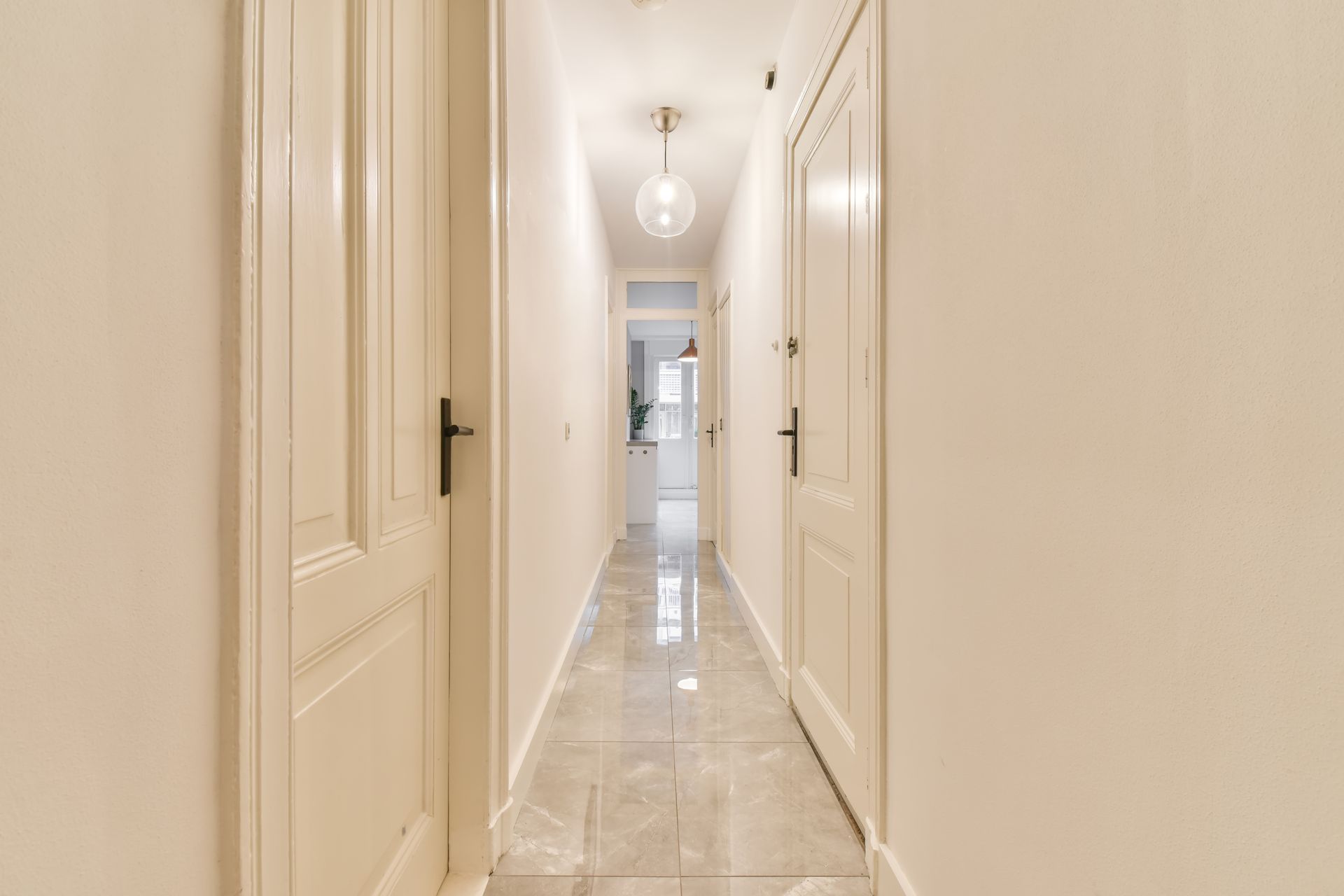 shiny marble floor