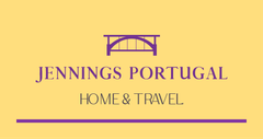 A yellow and purple logo for jennings portugal