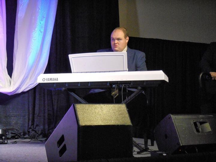 Ben at the piano