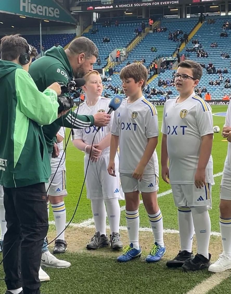 Sebastian being interviewed for LUTV