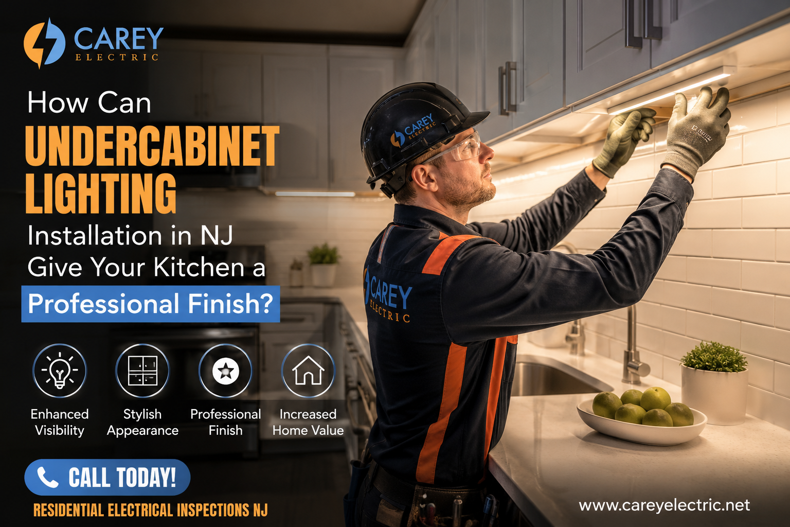 undercabinet lighting installation