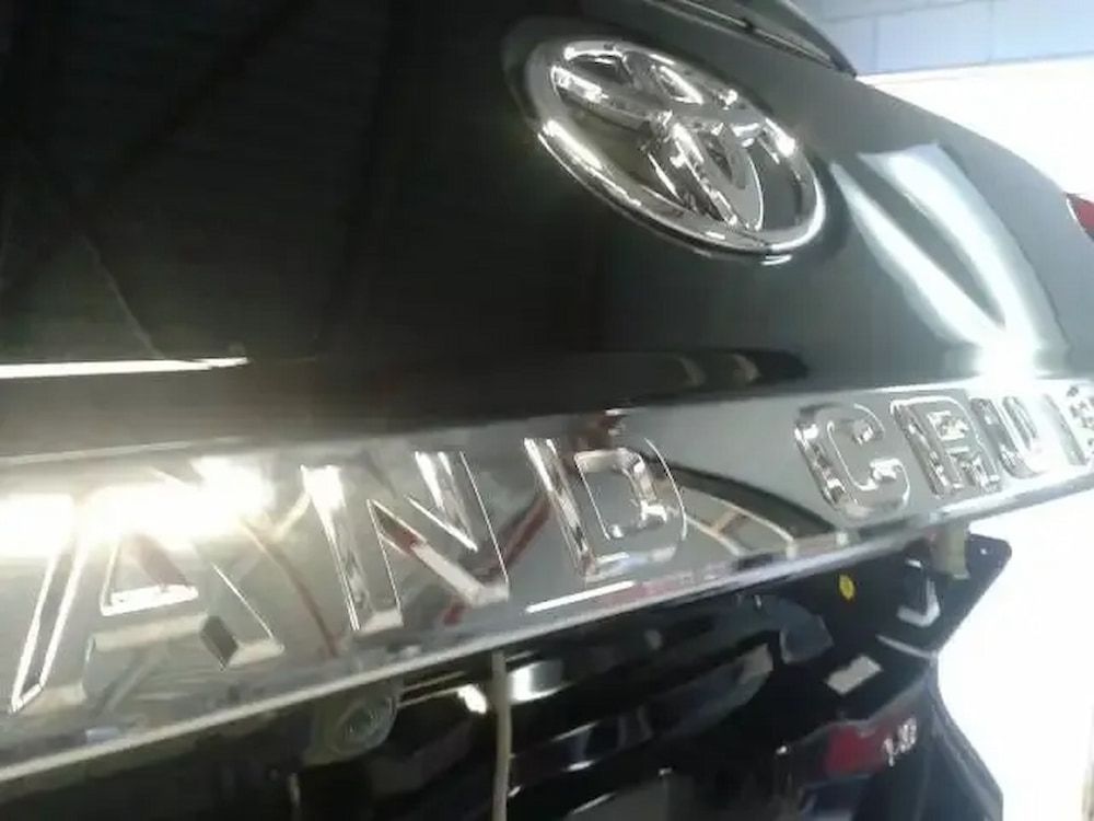 A Black Toyota Land Cruiser is Parked in a Garage — Seabreeze Auto Body in Coffs Harbour, NSW