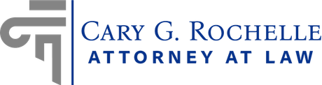 The logo for cary g. rochelle attorney at law