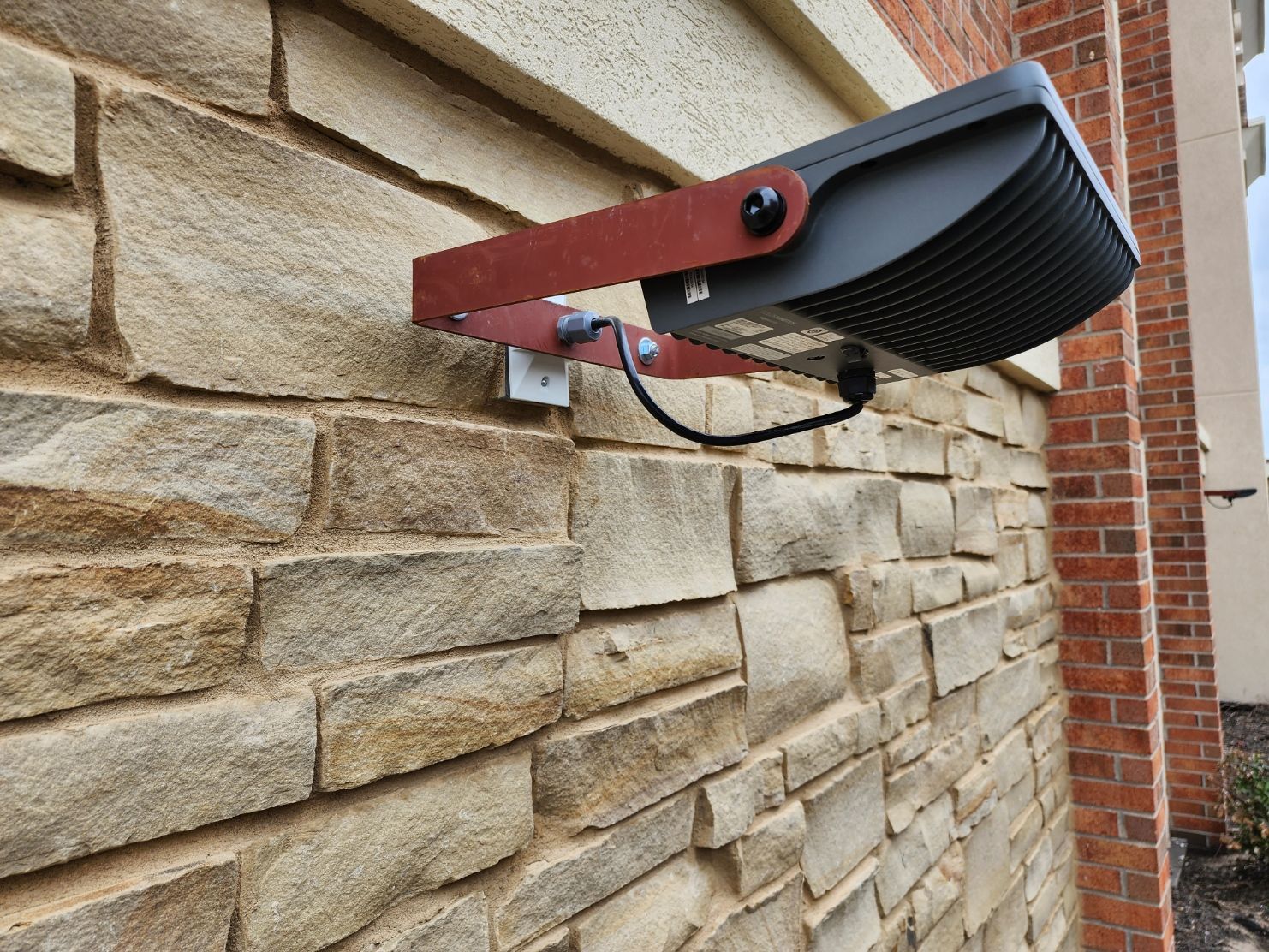 Outdoor lighting fixture installation in St. Joseph by TDR Electrical Services