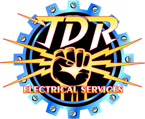 The colored logo for TDR Electrical Services in St. Joseph, MO
