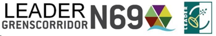 Er wordt een logo voor leider n69 grenscorridor getoond