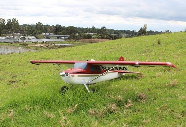 Cessna 170 model plane for scattering ashes 