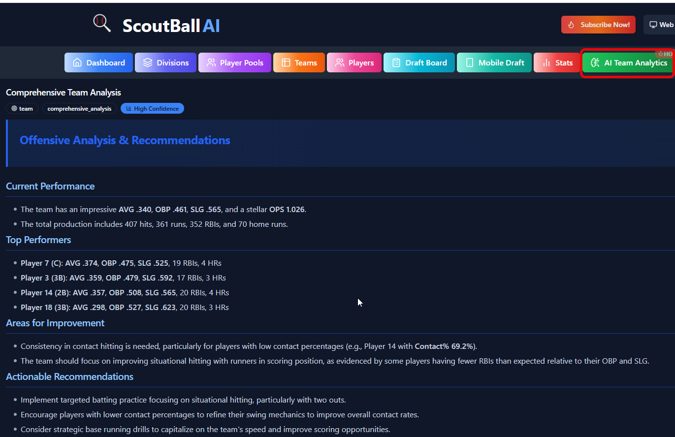 Scouting Reports