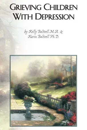 A book titled grieving children with depression by kelly beltell