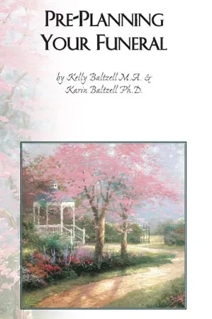 The cover of a book titled pre-planning your funeral