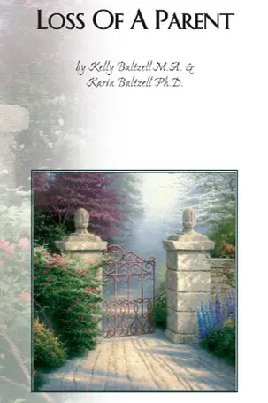 The cover of a book titled loss of a parent