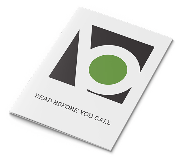 Read Before You Call - Bentzen Financial
