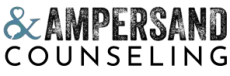 Ampersand Counseling logo with teal ampersand and black text on white background