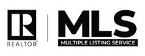 Black-and-white Realtor and MLS logos with “Multiple Listing Service” text