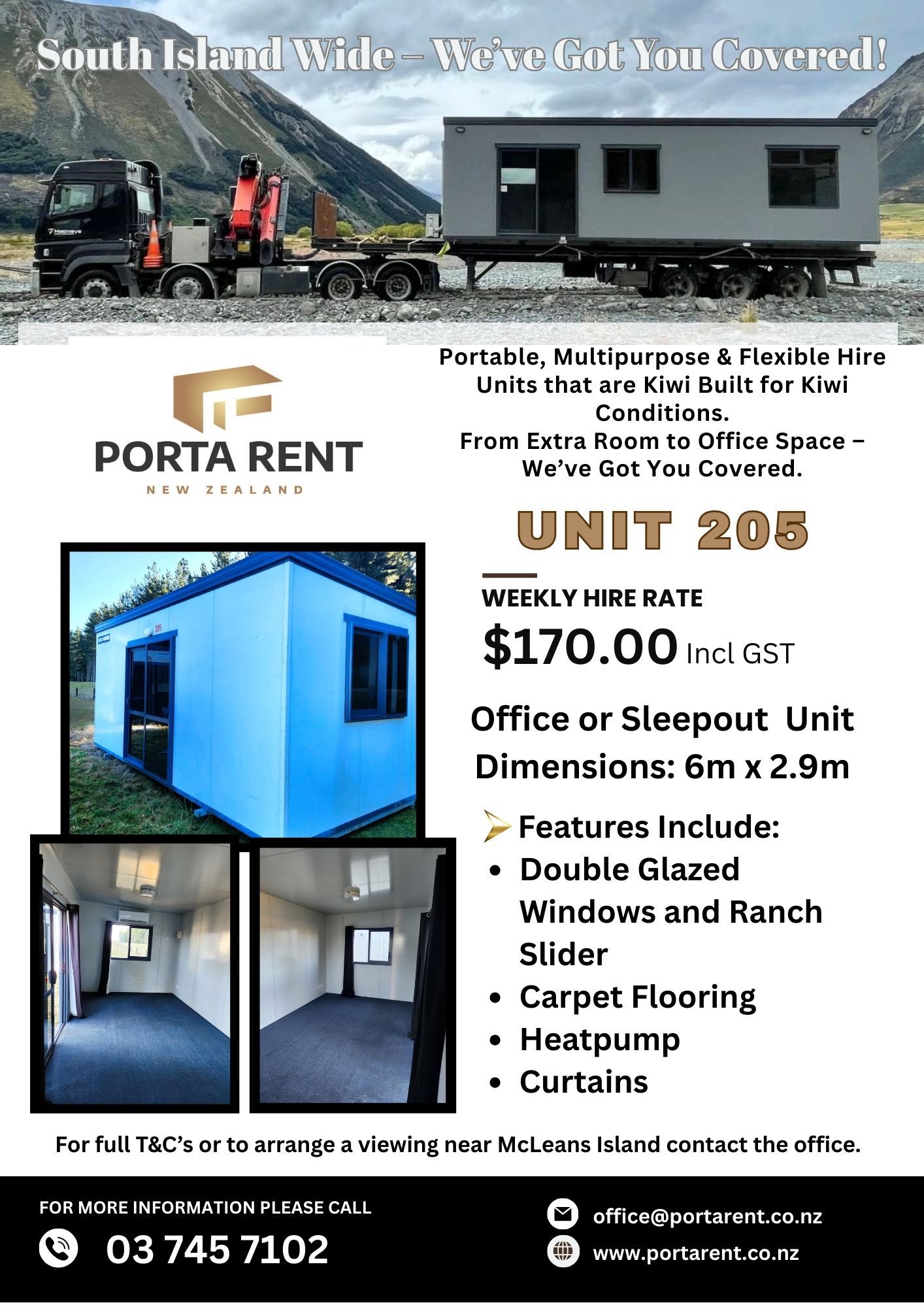 Unit Building Rent Office units & modules, Accommodation units, Storage Units