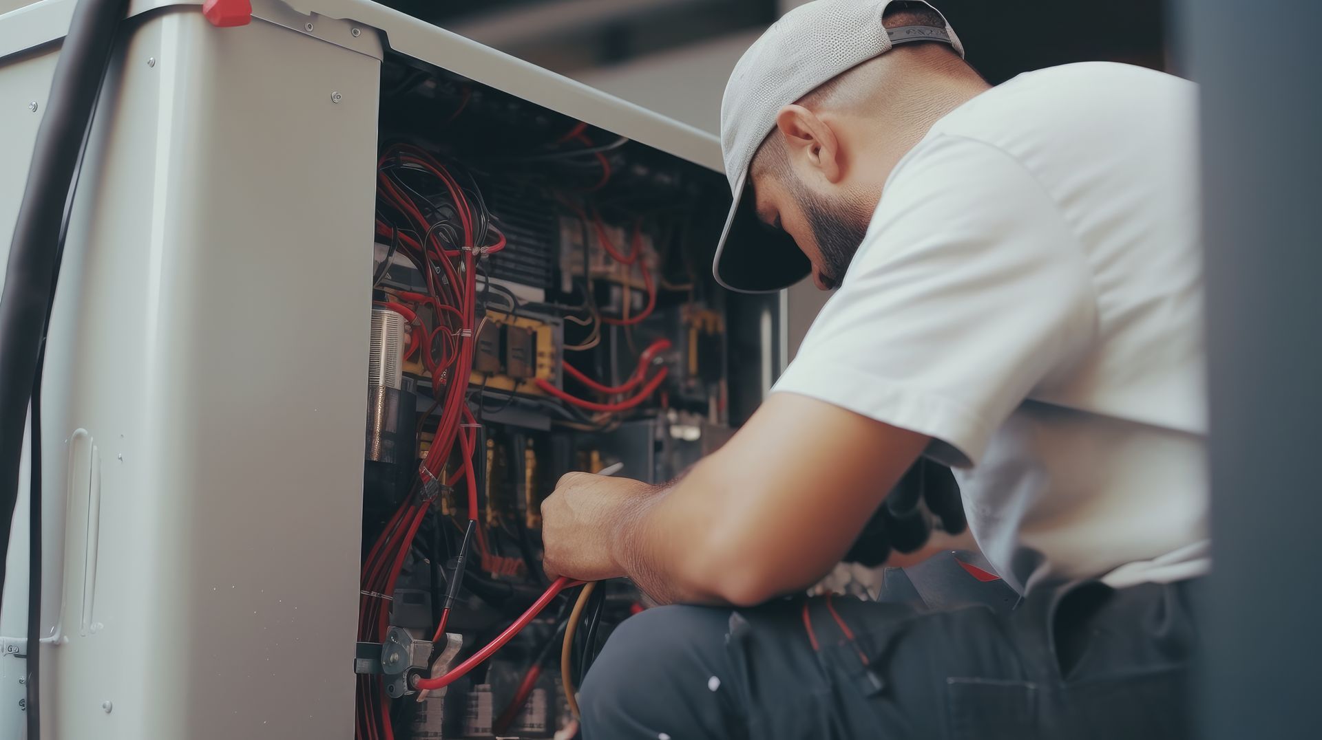 Heat pump repair or maintenance