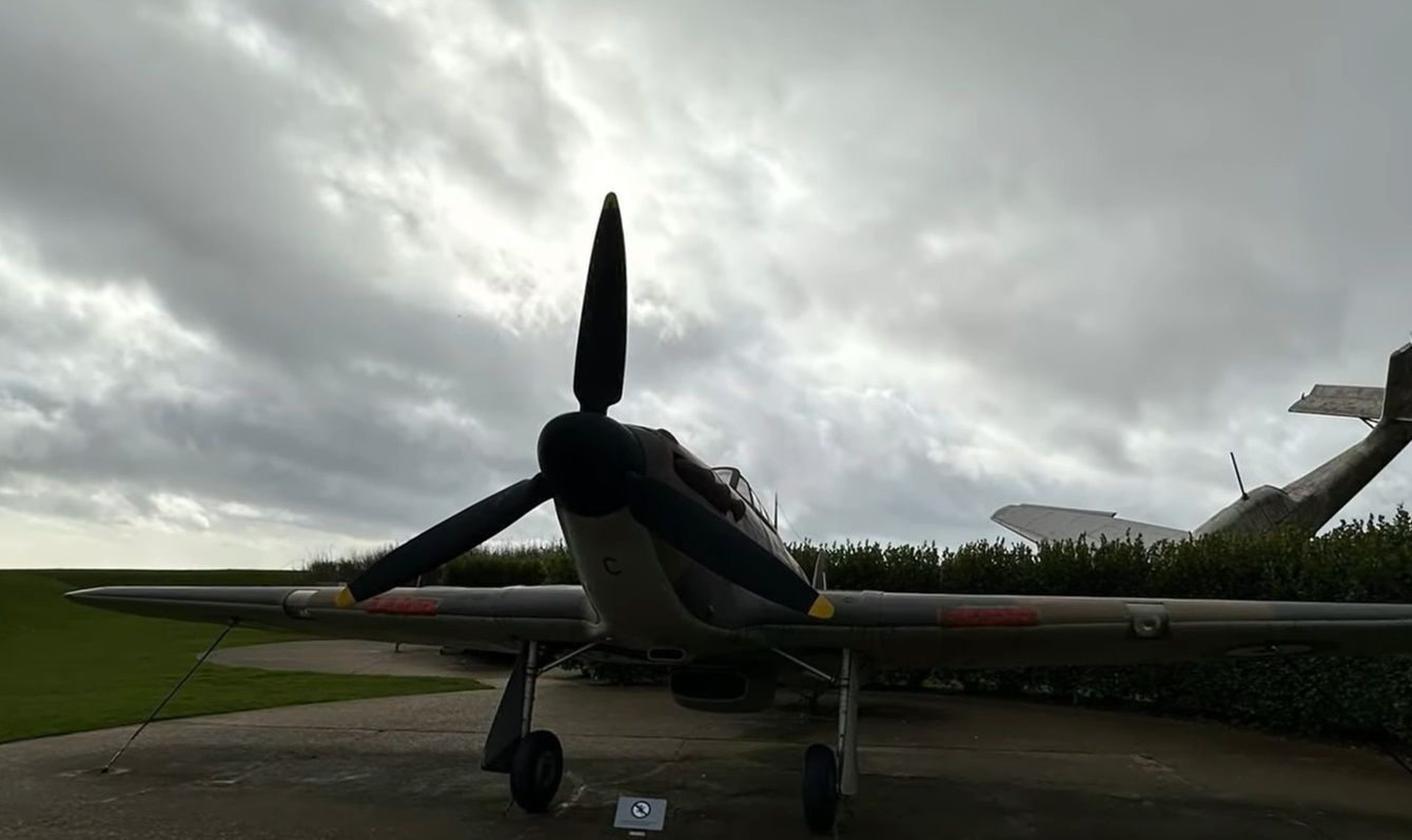 Hawker Hurricane Mk 1 & Down To Earth Sculpture