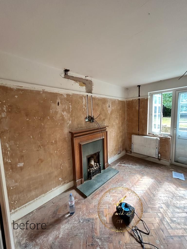Repairing walls after Removing wallpaper in North London
