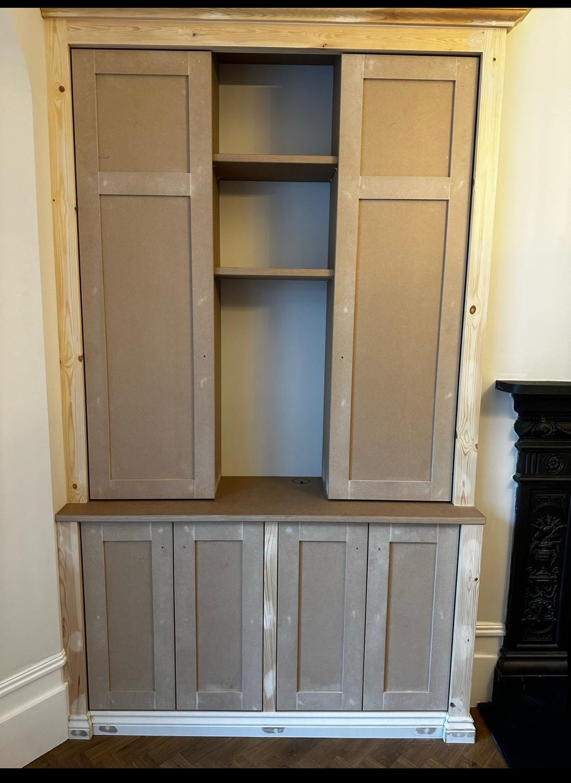 Before picture of a wardrobe in Golders Greed