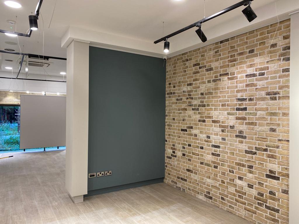 Painting a shop in Central London