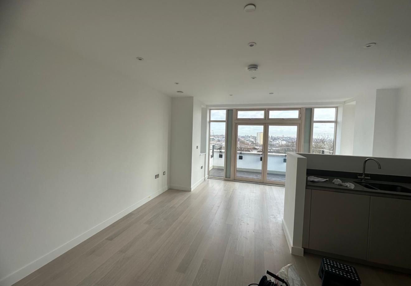 Flat painting in Kentish Town