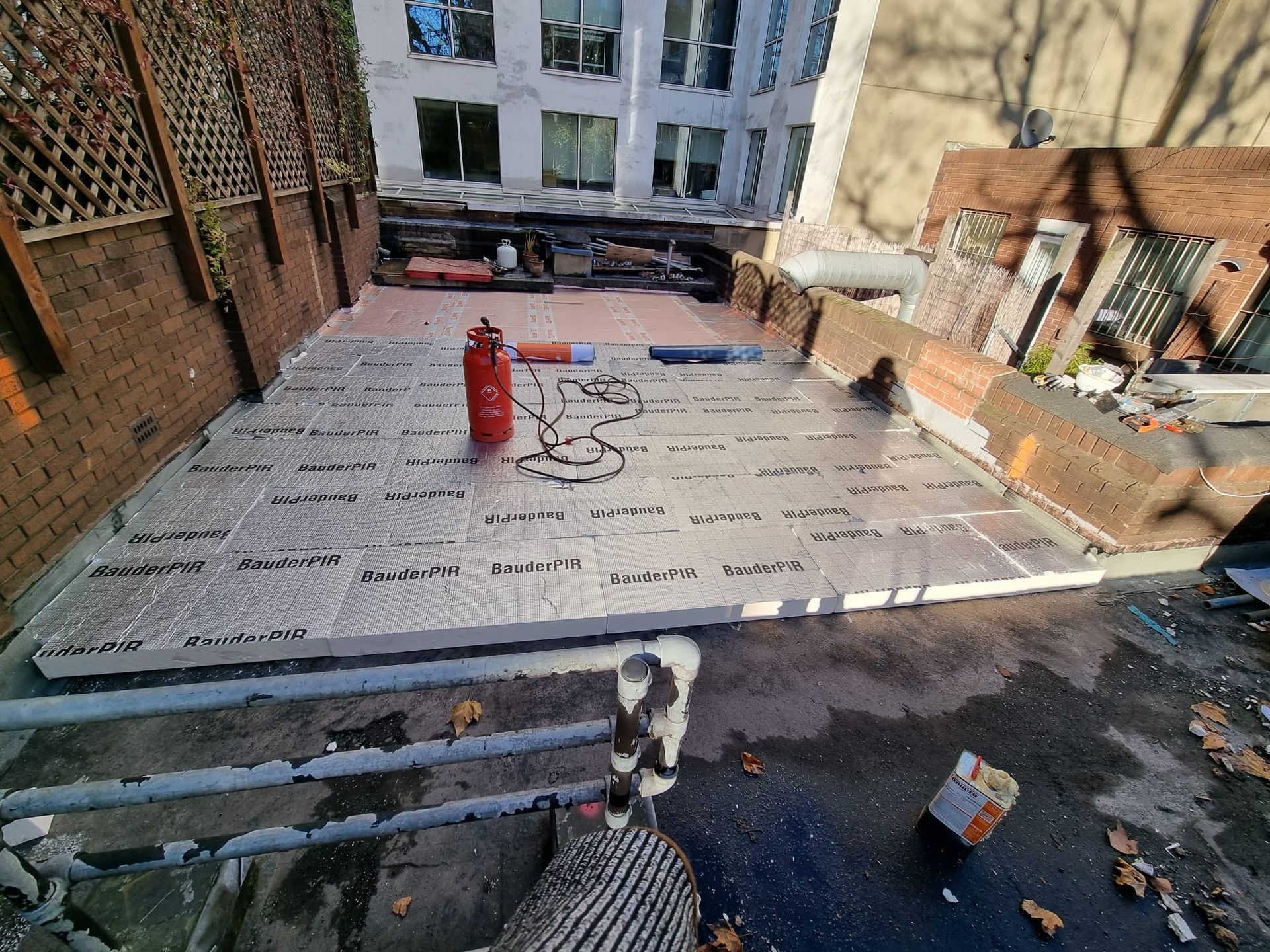 Green Roof process in North London