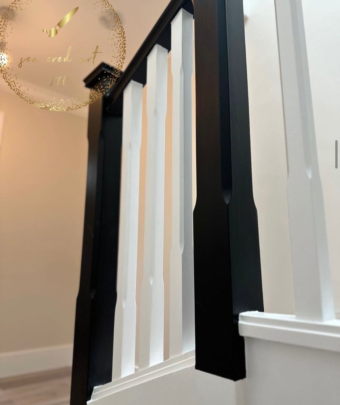 Repair and painting of Handrail and staircase woodwork in East London