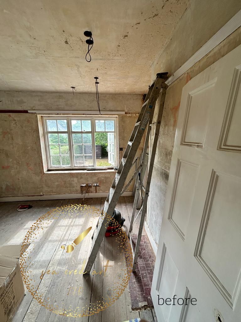 before picture of painting a property in north London