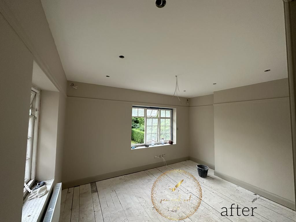 After painting interior bedroom London