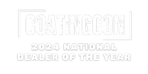 CoatingCon 2024 National Dealer of the Year award text on a white background
