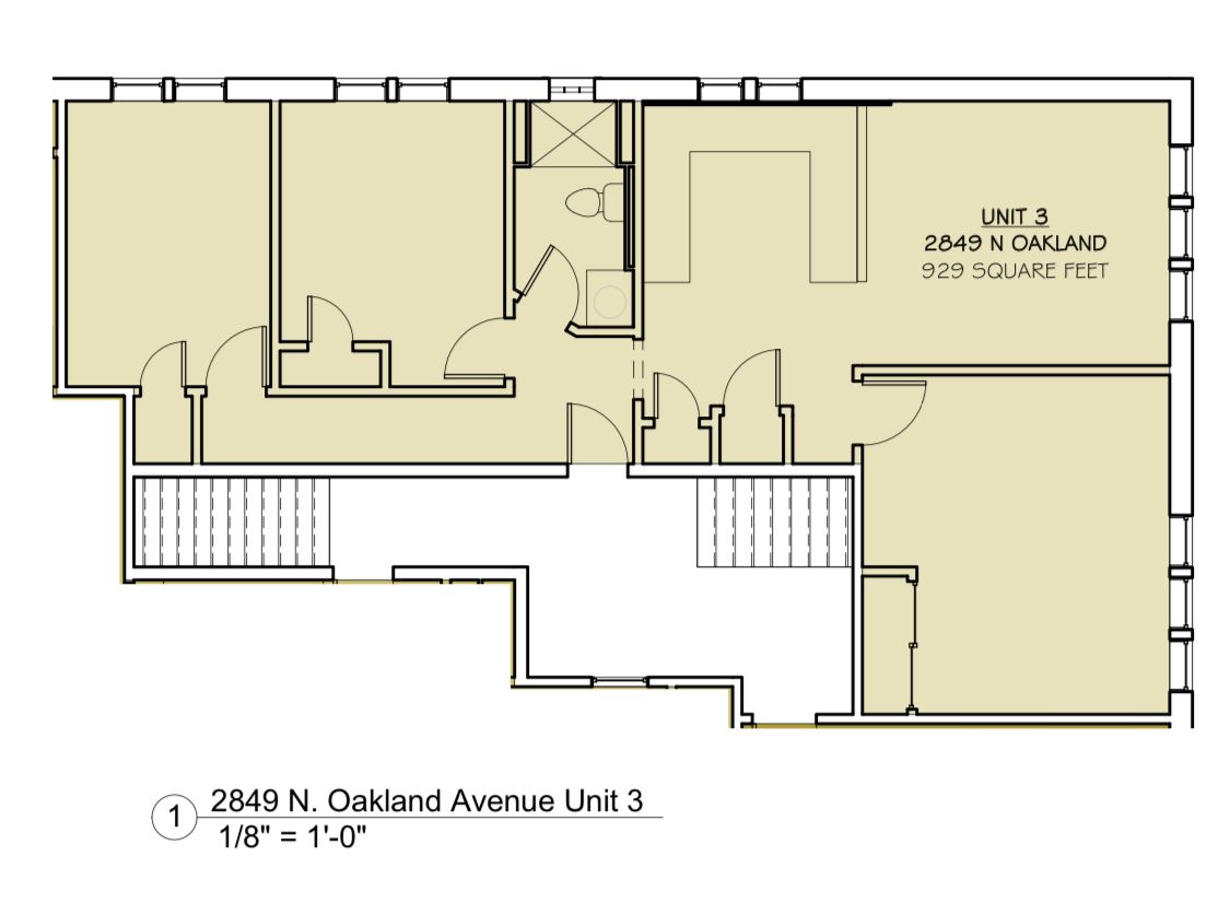 A floor plan of a house on oakland avenue
